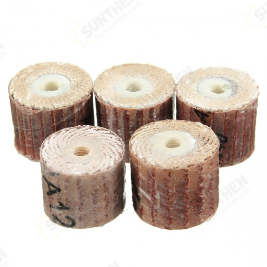 10pcs 12mm Sandpaper Grinding Wheel 80-600 Grit for Rotary Tools