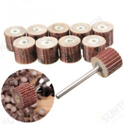 10pcs 12mm Sandpaper Grinding Wheel 80-600 Grit for Rotary Tools 10pcs 12mm Sandpaper Grinding Wheel 80-600 Grit for Rotary Tools