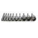 10pcs 1/4 Inch 6-19mm Magnetic Nut Driver Socket Set Metric Impact Drill Bits