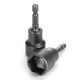 10pcs 1/4 Inch 6-19mm Magnetic Nut Driver Socket Set Metric Impact Drill Bits