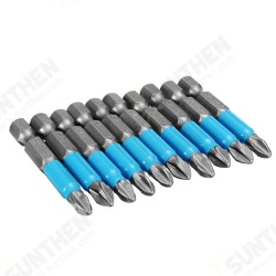 10pcs 1/4 Inch Hex Shank Anti Slip PH2 Phillips Magnetic Impact Screwdriver Drill Bits 10pcs 1/4 Inch Hex Shank Anti Slip PH2 Phillips Magnetic Impact Screwdriver Drill Bits