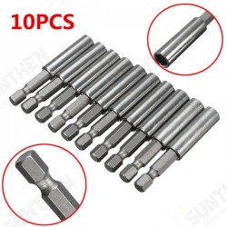 10pcs 1/4 Inch Hex Shank Release Magnetic Extension Socket Drill Bit Holder Power Tools 10pcs 1/4 Inch Hex Shank Release Magnetic Extension Socket Drill Bit Holder Power Tools