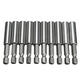 10pcs 1/4 Inch Hex Shank Release Magnetic Extension Socket Drill Bit Holder Power Tools