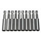 10pcs 1/4 Inch Hex Shank Release Magnetic Extension Socket Drill Bit Holder Power Tools