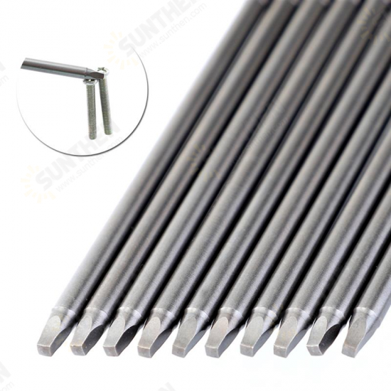 10pcs 150mm SQ2 Square Driver Bit Screwdriver Bits Set S2 Steel 1/4 Inch Hex Shank Magnetic For Pocket Hole Jig Woodworking Tool