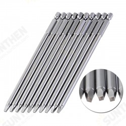 10pcs 150mm SQ2 Square Driver Bit Screwdriver Bits Set S2 Steel 1/4 Inch Hex Shank Magnetic For Pocket Hole Jig Woodworking Tool 10pcs 150mm SQ2 Square Driver Bit Screwdriver Bits Set S2 Steel 1/4 Inch Hex Shank Magnetic For Pocket Hole Jig Woodworking Tool