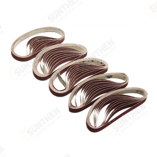 10pcs 15x452mm Sanding Belt 60-600 Grit for M10 Sander Adapter Polishing Machine 10pcs 15x452mm Sanding Belt 60-600 Grit for M10 Sander Adapter Polishing Machine