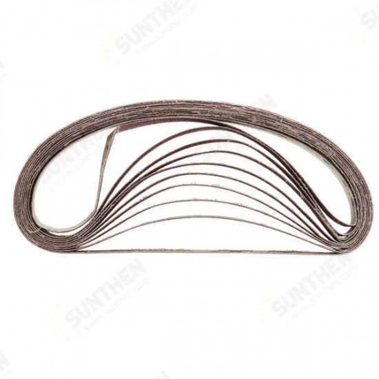 10pcs 15x452mm Sanding Belt 60-600 Grit for M10 Sander Adapter Polishing Machine 10pcs 15x452mm Sanding Belt 60-600 Grit for M10 Sander Adapter Polishing Machine