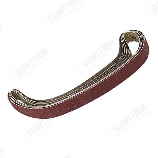 10pcs 15x452mm Sanding Belt 60-600 Grit for M10 Sander Adapter Polishing Machine 10pcs 15x452mm Sanding Belt 60-600 Grit for M10 Sander Adapter Polishing Machine