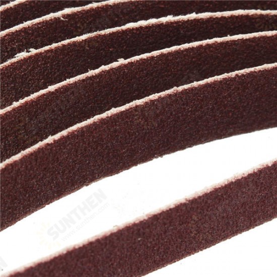 10pcs 15x452mm Sanding Belt 60-600 Grit for M10 Sander Adapter Polishing Machine 10pcs 15x452mm Sanding Belt 60-600 Grit for M10 Sander Adapter Polishing Machine