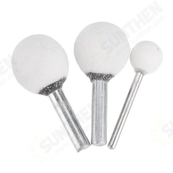 10pcs 3x12/6x22/6x25mm Abrasive Mounted Grinding Stone Spherical Head Wheel Abrasive Tools for Rotary Tool 10pcs 3x12/6x22/6x25mm Abrasive Mounted Grinding Stone Spherical Head Wheel Abrasive Tools for Rotary Tool