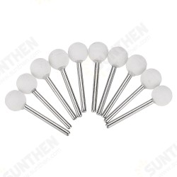 10pcs 3x12/6x22/6x25mm Abrasive Mounted Grinding Stone Spherical Head Wheel Abrasive Tools for Rotary Tool