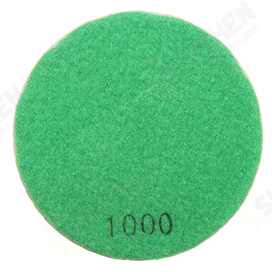 10pcs 4 Inch 30 to 3000 Grit Diamond Polishing Pads Set for Granite Concrete Marble