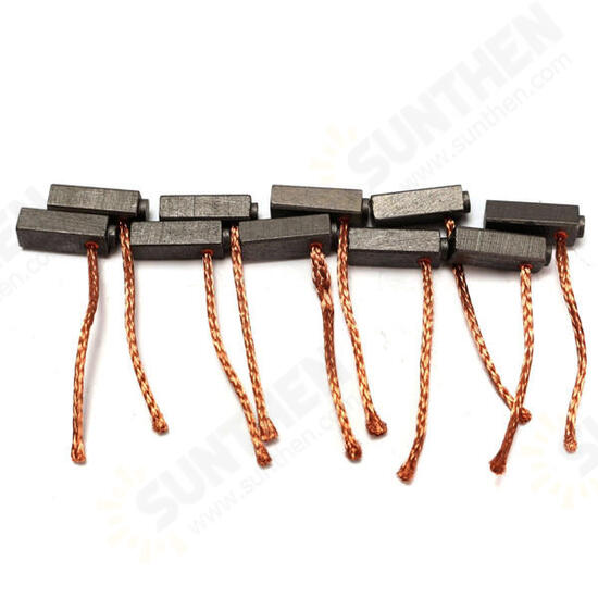 10pcs 5mm x 6mm x 14mm Carbon Brushes Motor Brush for GenElectric Motor 10pcs 5mm x 6mm x 14mm Carbon Brushes Motor Brush for GenElectric Motor