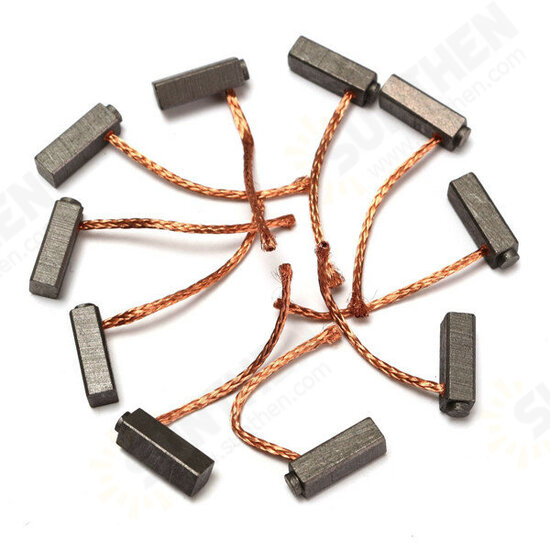 10pcs 5mm x 6mm x 14mm Carbon Brushes Motor Brush for GenElectric Motor 10pcs 5mm x 6mm x 14mm Carbon Brushes Motor Brush for GenElectric Motor