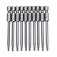 10pcs TT6-TT40 Torx Head Screwdriver Bit 75mm Hex Shank Power Drill Screwdriver Bits Set