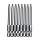 10pcs TT6-TT40 Torx Head Screwdriver Bit 75mm Hex Shank Power Drill Screwdriver Bits Set