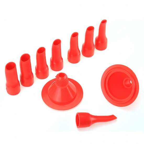 10pcs Universal Glue Nozzle Glass Glue Tip Mouth Nozzle with Base