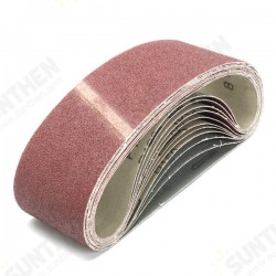 11Pcs 21 x 3 Inch Sanding Belts 80 120 150 Mixed Grit Alumina Sander File Set