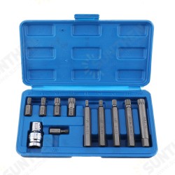 11Pcs M Type Screwdriver Bit Set Chrome Vanadium Steel Bit Set 12 Point Spline Bit 11Pcs M Type Screwdriver Bit Set Chrome Vanadium Steel Bit Set 12 Point Spline Bit