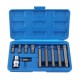 11Pcs M Type Screwdriver Bit Set Chrome Vanadium Steel Bit Set 12 Point Spline Bit