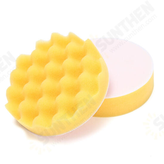 11pcs 5 Inch Sponge Buffing Polishing Waxing Pad Kit for Polisher Drill Adapter