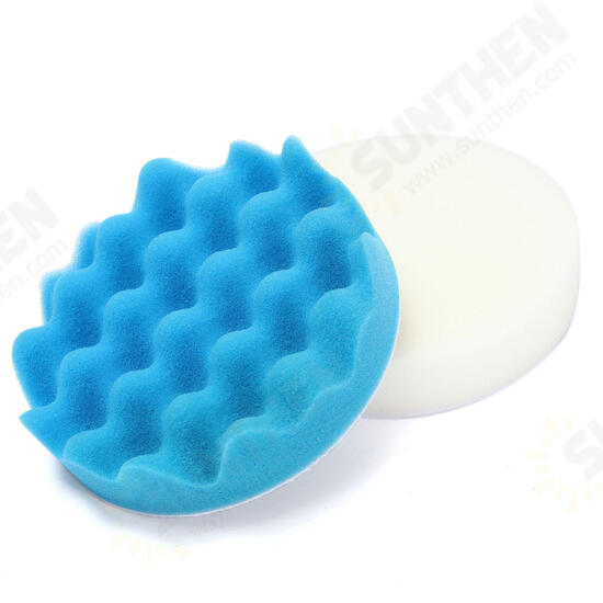 11pcs 5 Inch Sponge Buffing Polishing Waxing Pad Kit for Polisher Drill Adapter