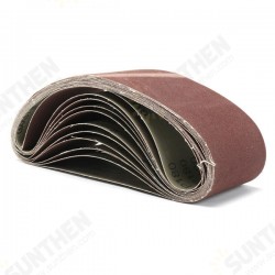 11pcs 75mm x 533mm 180/240/320/800 Grit Sanding Belts Abrasive Tools