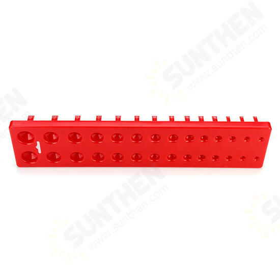 1/2 Inch Drive 28 Slot Socket Rack Storage Rail Tray Holder Shelf Organizer Stand Machinery Parts