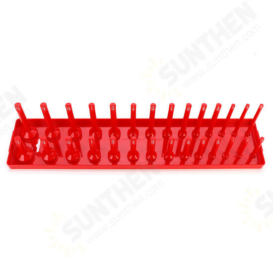 1/2 Inch Drive 28 Slot Socket Rack Storage Rail Tray Holder Shelf Organizer Stand Machinery Parts