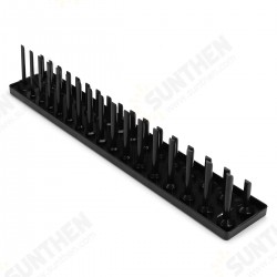 1/2 Inch Metric 34 Slot Socket Rack Storage Rail Tray Holder Shelf Organizer Machinery Parts 1/2 Inch Metric 34 Slot Socket Rack Storage Rail Tray Holder Shelf Organizer Machinery Parts