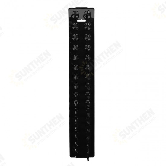 1/2 Inch Metric 34 Slot Socket Rack Storage Rail Tray Holder Shelf Organizer Machinery Parts 1/2 Inch Metric 34 Slot Socket Rack Storage Rail Tray Holder Shelf Organizer Machinery Parts