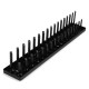 1/2 Inch Metric 34 Slot Socket Rack Storage Rail Tray Holder Shelf Organizer Machinery Parts 1/2 Inch Metric 34 Slot Socket Rack Storage Rail Tray Holder Shelf Organizer Machinery Parts