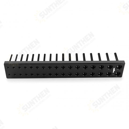 1/2 Inch Metric 34 Slot Socket Rack Storage Rail Tray Holder Shelf Organizer Machinery Parts