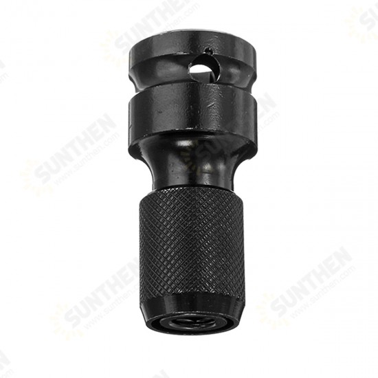 1/2 Inch Square To 1/4 Inch Hex Female Telescopic Socket Adapter Drill Chuck Converter Impact Driver