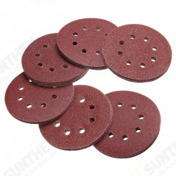 125pcs 5 Inch 8 Holes Abrasive Sanding Discs Sanding Paper 60/80/100/120/240 Grit Sandpaper