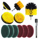 12Pcs Drill Brush Set Tub Cleaner Grout Power Scrubber Cleaning Attachments Kit