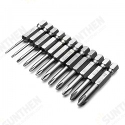 12pcs 50mm 1/4 Inch Hex Shank Magnetic Phillips Cross-Screwdriver Bits 12pcs 50mm 1/4 Inch Hex Shank Magnetic Phillips Cross-Screwdriver Bits