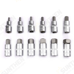 12pcs Various Specifications Chisel Tool Steel Multifunctionl Ratchet Wrench Socket 12pcs Various Specifications Chisel Tool Steel Multifunctionl Ratchet Wrench Socket