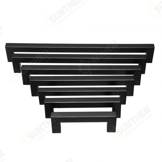 12x12mm Black Hollow Square Stainless Steel Door Handles Drawer Pull For Cupboard Cabinet