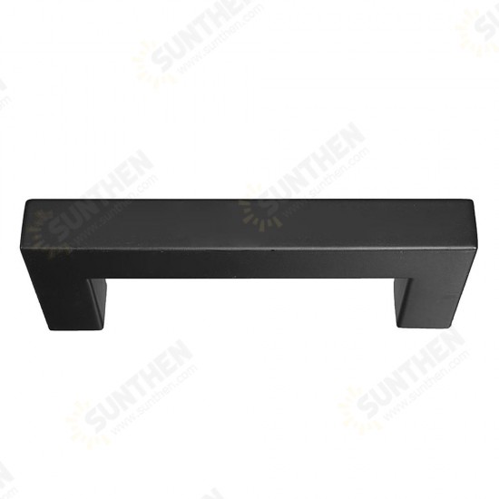 12x12mm Black Hollow Square Stainless Steel Door Handles Drawer Pull For Cupboard Cabinet