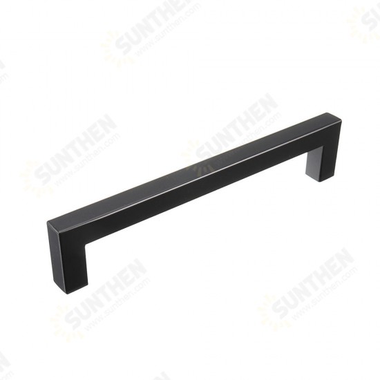 12x12mm Black Hollow Square Stainless Steel Door Handles Drawer Pull For Cupboard Cabinet