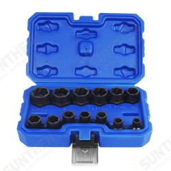 13pcs Impact Damaged Bolt Nut Remover Extractor Socket Tool Set Bolt Nut Screw Removal Socket Wrench 13pcs Impact Damaged Bolt Nut Remover Extractor Socket Tool Set Bolt Nut Screw Removal Socket Wrench