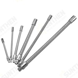 1/4 Inch 3/8 Inch 1/2 Inch Ratchet Socket Wrench Drive Flexible Extension Bar Adapter Tool 1/4 Inch 3/8 Inch 1/2 Inch Ratchet Socket Wrench Drive Flexible Extension Bar Adapter Tool