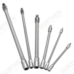 1/4 Inch 3/8 Inch 1/2 Inch Ratchet Socket Wrench Drive Flexible Extension Bar Adapter Tool 1/4 Inch 3/8 Inch 1/2 Inch Ratchet Socket Wrench Drive Flexible Extension Bar Adapter Tool