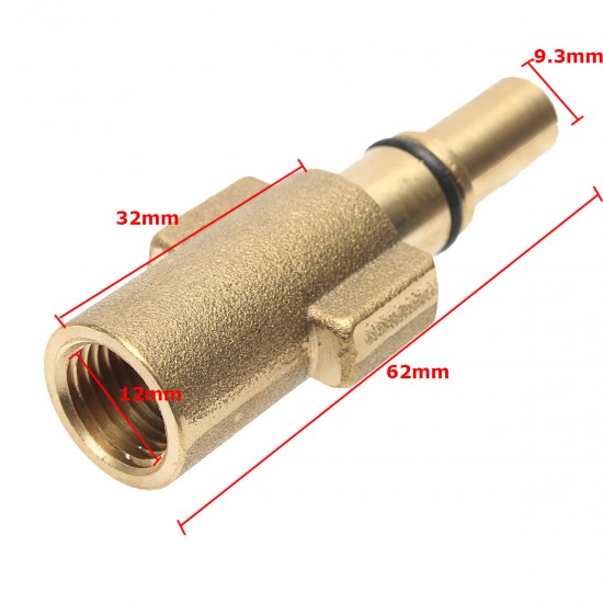 1/4 Inch Male Pressure Washer Snow Foam Lance Adapter Accessories for Bosch AQT Black and Decker