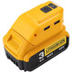 140 Lumens LED Work Light for Dewalt 14.4V/18V/20V Lithium Battery with 2 USB Ports DC12V Output