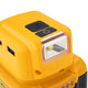 140 Lumens LED Work Light for Dewalt 14.4V/18V/20V Lithium Battery with 2 USB Ports DC12V Output