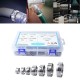 140Pcs/Set Hose Clamp Stainless Steel Fuel Pipe Tube Clips Crimping Tool 5.8-21mm