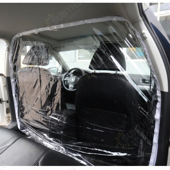 1.4*2m Taxi Driver Cab Isolation Film Transparent Protection Partition Screen